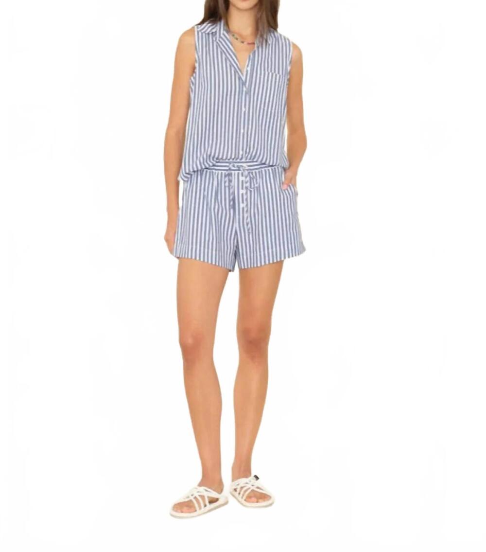 NEW XIRENA tomer pull on shorts in mediterranean